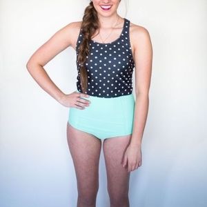 Kortni Jeane High-waisted Bottoms- Mint